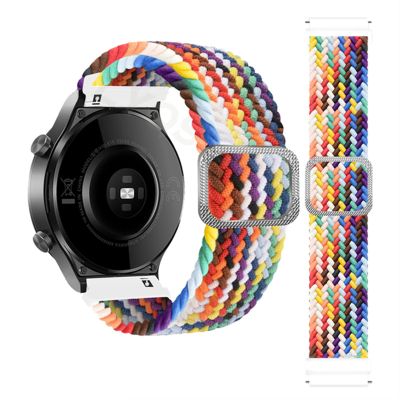 DFAMIN Braided Correa Wrist Strap Bands for COROS APEX Pro/APEX 46 42mm Smartwatch Watchband PACE 2 PACE2 Bracelet Correa (Color : Official Rainbow, Size : for APEX 42mm)