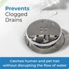 TubShroom Tub Drain Hair Catcher, Chrome & Drano Max Gel Drain Clog Remover and Cleaner for Shower or Sink Drains, Unclogs and Removes Hair, Soap Scum, Blockages, 80 oz view 3
