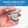 TubShroom Tub Drain Hair Catcher, Chrome & Drano Max Gel Drain Clog Remover and Cleaner for Shower or Sink Drains, Unclogs and Removes Hair, Soap Scum, Blockages, 80 oz view 4