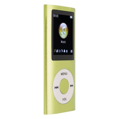 Mp3&Mp4,Mp4 Player Stylish Multifunctional Lossless Sound Slim 1.8 Inch LCD Screen Portable Mp4 Music Playerportable Audio & Video (Green)