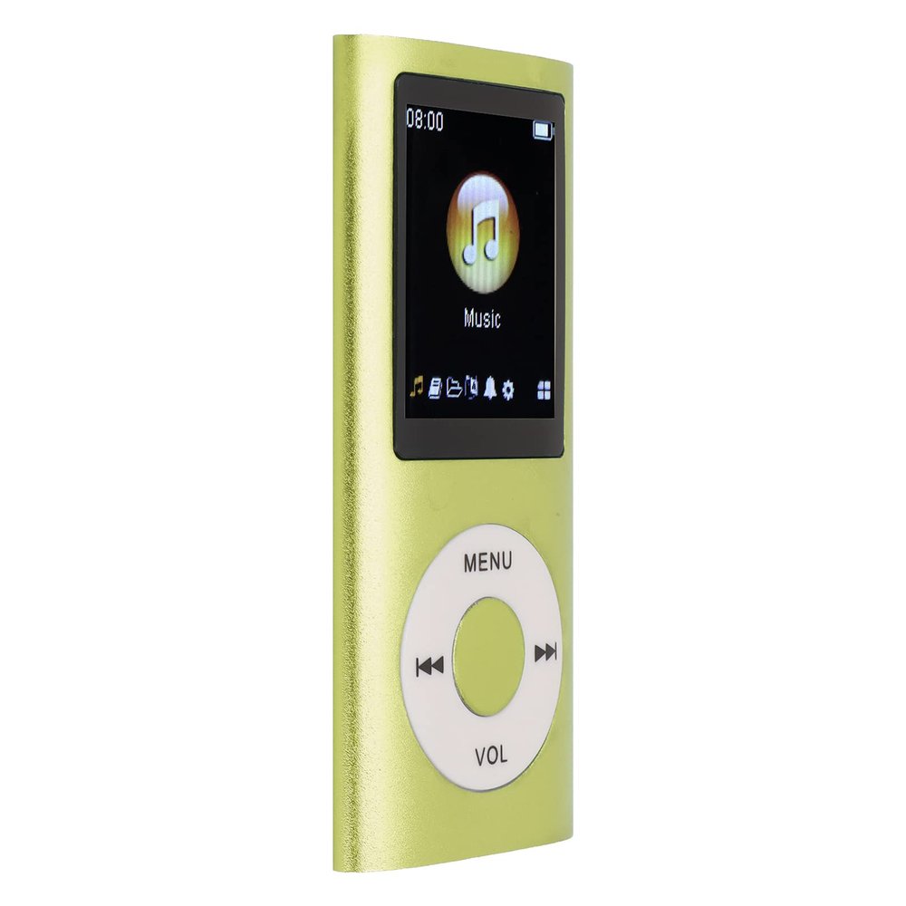 Mp3&Mp4,Mp4 Player Stylish Multifunctional Lossless Sound Slim 1.8 Inch LCD Screen Portable Mp4 Music Playerportable Audio & Video (Green)