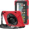 360  Rotation Case for Fire HD 8 / Fire HD 8 Plus Tablet (12th Generation 2022) Rugged Case Rotating Stand Hand Strap Shoulder Strap Outdoor Cover (Red) view 1
