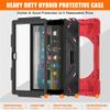 360  Rotation Case for Fire HD 8 / Fire HD 8 Plus Tablet (12th Generation 2022) Rugged Case Rotating Stand Hand Strap Shoulder Strap Outdoor Cover (Red) view 2