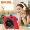 360  Rotation Case for Fire HD 8 / Fire HD 8 Plus Tablet (12th Generation 2022) Rugged Case Rotating Stand Hand Strap Shoulder Strap Outdoor Cover (Red) view 4