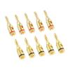 PATIKIL Banana Plugs Speaker Banana Plugs Open Screw Type 4mm Gold-Plated Copper Red Black for Speaker Wires, Sound Systems, Video Receivers, Home Pack of 10 view 1