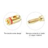 PATIKIL Banana Plugs Speaker Banana Plugs Open Screw Type 4mm Gold-Plated Copper Red Black for Speaker Wires, Sound Systems, Video Receivers, Home Pack of 10 view 3