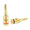 PATIKIL Banana Plugs Speaker Banana Plugs Open Screw Type 4mm Gold-Plated Copper Red Black for Speaker Wires, Sound Systems, Video Receivers, Home Pack of 10 view 4