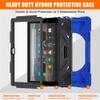 360  Rotation Case for Fire HD 8 / Fire HD 8 Plus Tablet (12th Generation 2022) Rugged Case Rotating Stand Hand Strap Shoulder Strap Outdoor Cover (Blue) view 2
