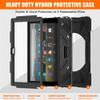 360  Rotation Case for Fire HD 8 / Fire HD 8 Plus Tablet (12th Generation 2022) Rugged Case Rotating Stand Hand Strap Shoulder Strap Outdoor Cover (Black) view 2