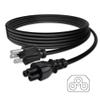PwrON Compatible 5ft 3-Prong US AC Power Cable Cord Replacement for TV 32LN5310 32LN5700 47LN5310 Adapter view 2