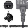 PwrON Compatible 5ft 3-Prong US AC Power Cable Cord Replacement for TV 32LN5310 32LN5700 47LN5310 Adapter view 3