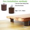 Cutting Board Feet, Walnut Chopping Board Leg, Non Slip, Adhesive & Screw view 2