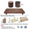 Cutting Board Feet, Walnut Chopping Board Leg, Non Slip, Adhesive & Screw view 3