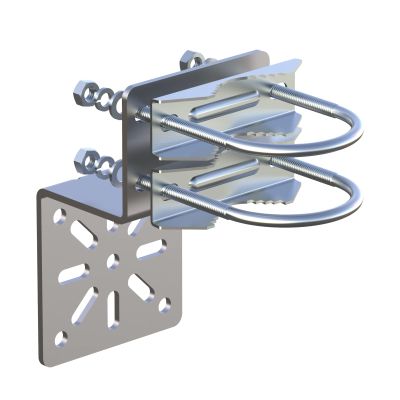 Aimeboost Pole Mount Bracket Anti Vibration Antenna Mount Hardware Accessories [ Without The Pole ] for Outside Home Antenna Pole Holder Antenna Pole Mount Kits