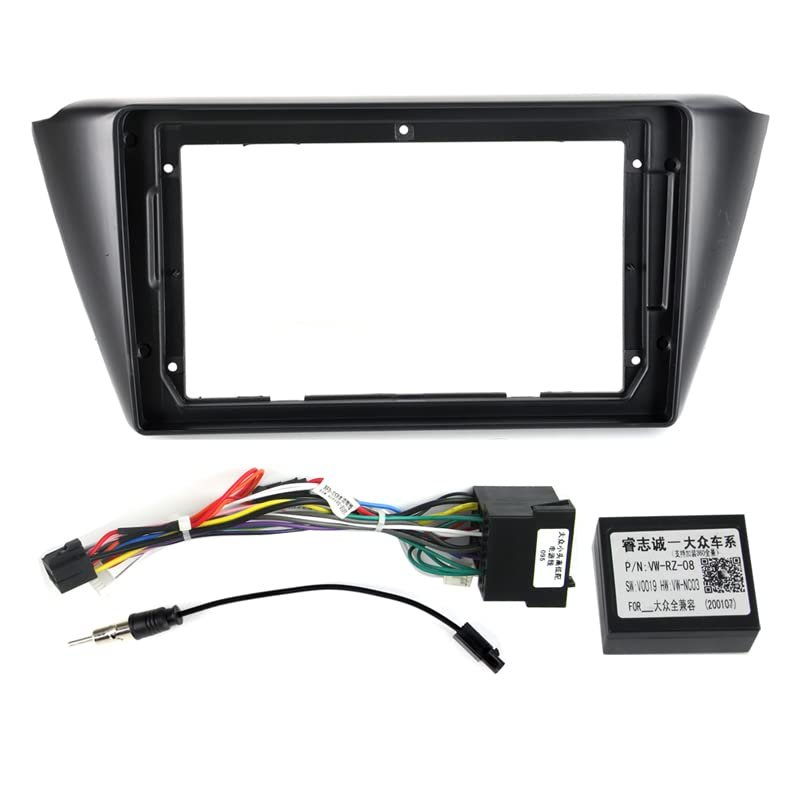 10.1''Car Fascia Panel for inch for inch for Skoda Fabia 2015 Stereo Frame Cable
