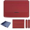 11-17 Inch Universal Multi-Function Waterproof Notebook Bag, 3-In-1 Stand Foldable Laptop Padded Pouch, Portable Computer Stand With Mouse Pouch (Red,15/15.6 inch) view 1