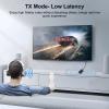 Bluetooth Transmitter for TV PC, 2 in 1 Bluetooth Audio Adapter Music Receiver (3.5mm Jack Cable, Low Latency,Built-in Microphone) Wireless Transmitter for Home Stereo/Car/Airplane/Boat/Gym/MP3/MP4 view 3