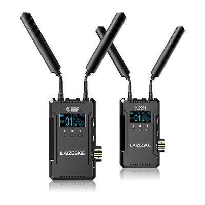 LAIZESKE W1000H Wireless Video Transmission System HDMI Transmitter and Receiver Full Duplex Intercom Live Streaming 1000FT Long Range with 0.08S Low Latency