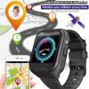 TEZILON Elderly 4G GPS Smart Watch Real-Time Tracking Two-Way Phone Call GPS Tracker Waterproof Touch Screen Camera SOS Emergency Alarm Pedometer Tracker Device Christmas Birthday Gift(Black) view 2