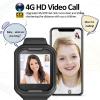TEZILON Elderly 4G GPS Smart Watch Real-Time Tracking Two-Way Phone Call GPS Tracker Waterproof Touch Screen Camera SOS Emergency Alarm Pedometer Tracker Device Christmas Birthday Gift(Black) view 3