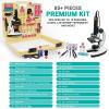 JUIYU Microscope Accessories Kit 120X  1200X Kids 85+ Piece Premium Microscope, Color Camera Software Kit Microscope Slides view 4