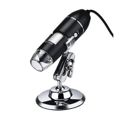JUIYU Microscope Accessories Kit 500X 1000X 1600X Magnification Microscope, LED USB 2.0 Digital Microscope, Mini Camera with Metal Stand Microscope Slides (Size : 1600X)
