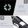 JUIYU Microscope Accessories Kit 500X 1000X 1600X Magnification Microscope, LED USB 2.0 Digital Microscope, Mini Camera with Metal Stand Microscope Slides (Size : 1600X) view 4