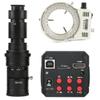 JUIYU Microscope Accessories Kit 18MP USB Industrial Electronic Digital Video Microscope Camera 180X 300X C Mount Lens Microscope Slides (Color : 500x Lens with Light) view 1