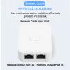 Acogedor 2 Ports Gigabit Network Switch, 1000Mbps 2 in 1 Out or 1 in 2 Out, RJ45 Splitter Selector Switch, Cat 5, Cat 5e, Cat 6, and Cat 7 PoE Extender Switch view 3