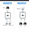 Acogedor 2 Ports Gigabit Network Switch, 1000Mbps 2 in 1 Out or 1 in 2 Out, RJ45 Splitter Selector Switch, Cat 5, Cat 5e, Cat 6, and Cat 7 PoE Extender Switch view 4