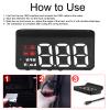 OBD2 HUD, Car HUD Speedometer Display Projector Multi Function Gauge Alarm Fatigue Driving Reminder view 3