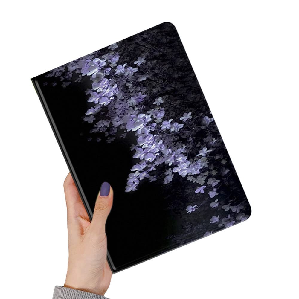 kaitesi Floral Case for iPad A16 2025 (11th Gen,11")/ 2022 iPad 10th Generation 10.9 inch Case Flower Pattern Cute Slim Leather Smart Cover with Pencil Holder,Color L