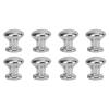 JTLB 8pcs 1:12 Scale Miniature Round Head Pull Handle Metal Simple Dollhouse Door Handle Knobs (Silver) view 1