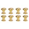 JTLB 8pcs 1:12 Scale Miniature Round Head Pull Handle Metal Simple Dollhouse Door Handle Knobs (Golden) view 1