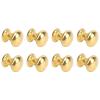 JTLB 8pcs 1:12 Scale Miniature Round Head Pull Handle Metal Simple Dollhouse Door Handle Knobs (Golden) view 4