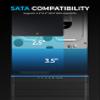 SABRENT USB 3.2 Type C M.2 PCIe NVMe + 2.5/3.5 Inch SSD & HDD Converter [DS-UCMH] view 4