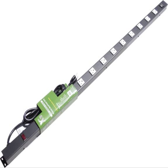 48 Power Strip, 12 Outlets, 6' Cord, USB