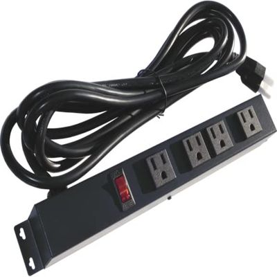 12 Power Strip, 4 Outlets, 12' Cord