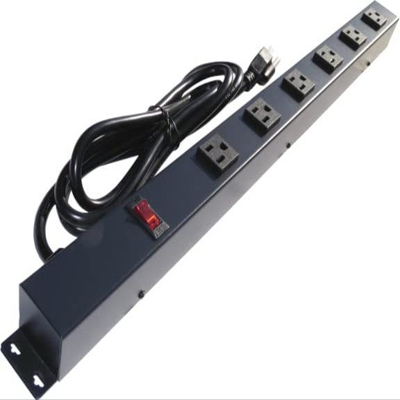 24 Power Strip, 6 Outlets, 6' Cord