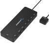 SABRENT KVM Switch, USB-C, 1 PC to 2-Displays with 60 Watt Power Delivery (USB-CKDH) view 1