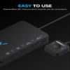 SABRENT KVM Switch, USB-C, 1 PC to 2-Displays with 60 Watt Power Delivery (USB-CKDH) view 4