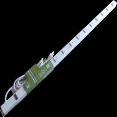 48 Power Strip, 12 Outlets, 6' Cord, USB, White