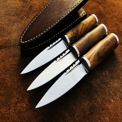 SUFI Custom Handmade Carboon Steel Segiun Dubh, Scottish Dagger, EDC, Set of 3