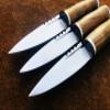 SUFI Custom Handmade Carboon Steel Segiun Dubh, Scottish Dagger, EDC, Set of 3 view 3