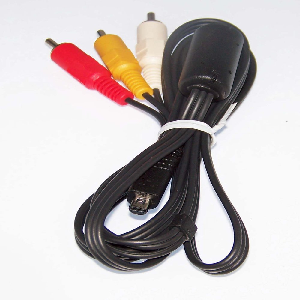 Audio Video AV Cable Compatible with Sony Model Numbers DCR-DVD108, DCR-DVD108E, DCR-DVD109E, DCR-DVD308E, DCR-DVD310E