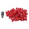 Nicfaky 100Pcs Red RJ45 Port Ethernet LAN Hub Anti Dust Cover Plug Cap Blockout Protector with Proprietary Lock and Key view 1