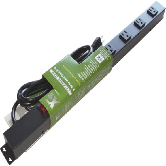 24 Power Strip, 6 Outlets, 6' Cord