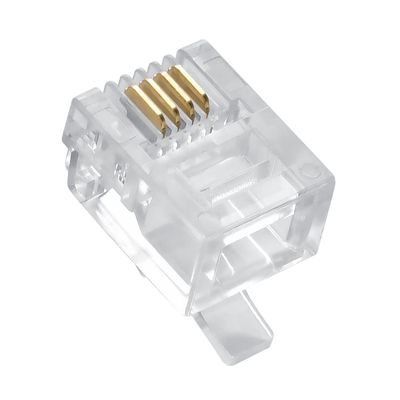 Cable Central LLC RJ11 (6P4C) Plug for Stranded Flat Wire 100pk