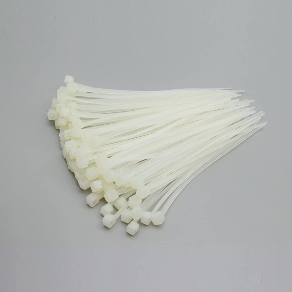 Cable Central LLC (5 Pack) 6" Nylon Cable Tie 40lbs Clear 100pk