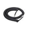 Cable Central LLC 12Ft Coiled Handset Cord, RJ22 (4P4C) Black - 12 Feet view 1